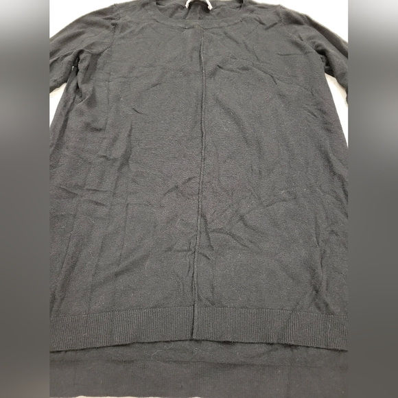 LOFT Size Small Black Sweater with Center Seam - Picture 2 of 6